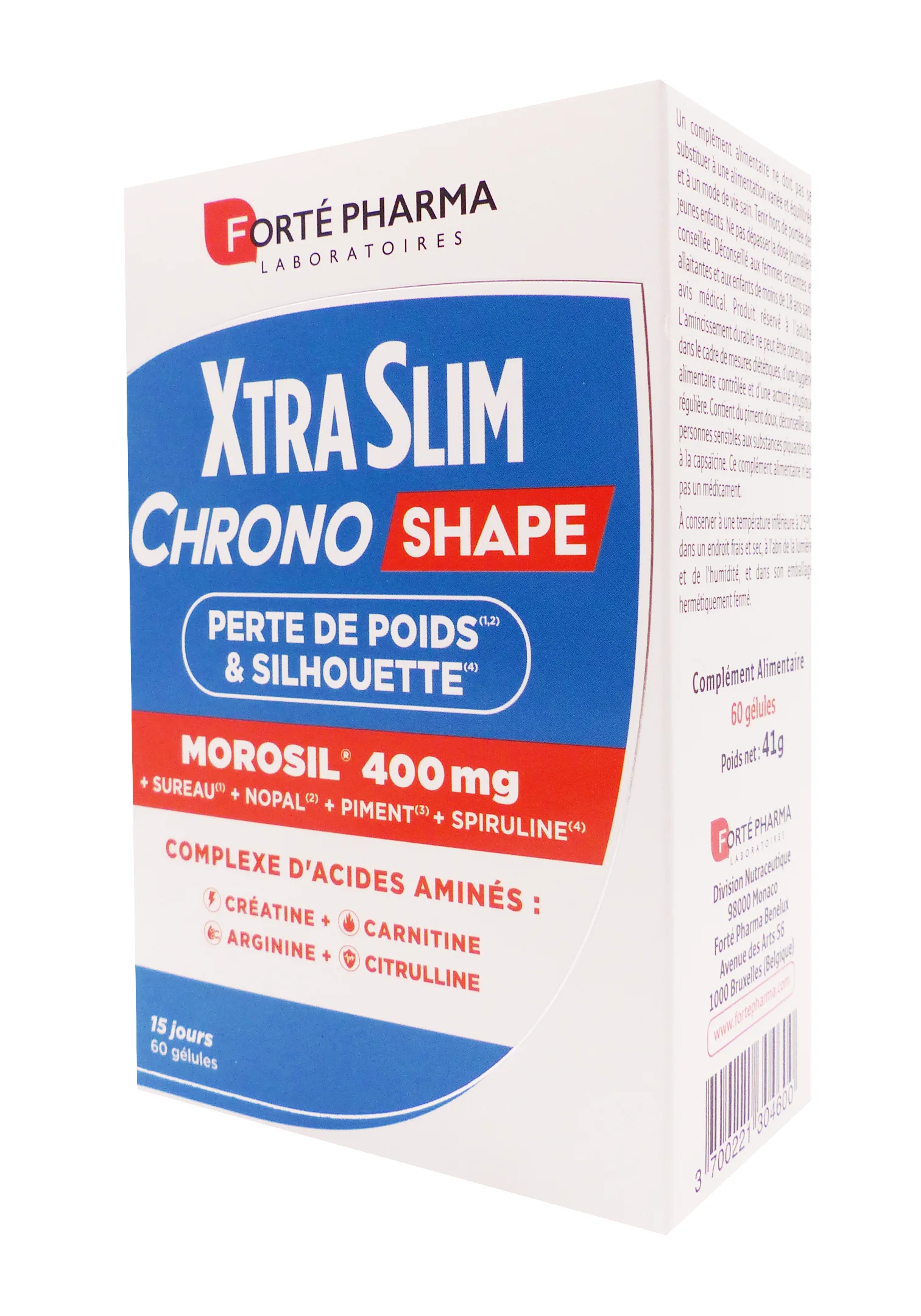 XTRASLIM CHRONO SHAPE AVEC MOROSIL 60 GELULES 1 xtraslim chrono shape