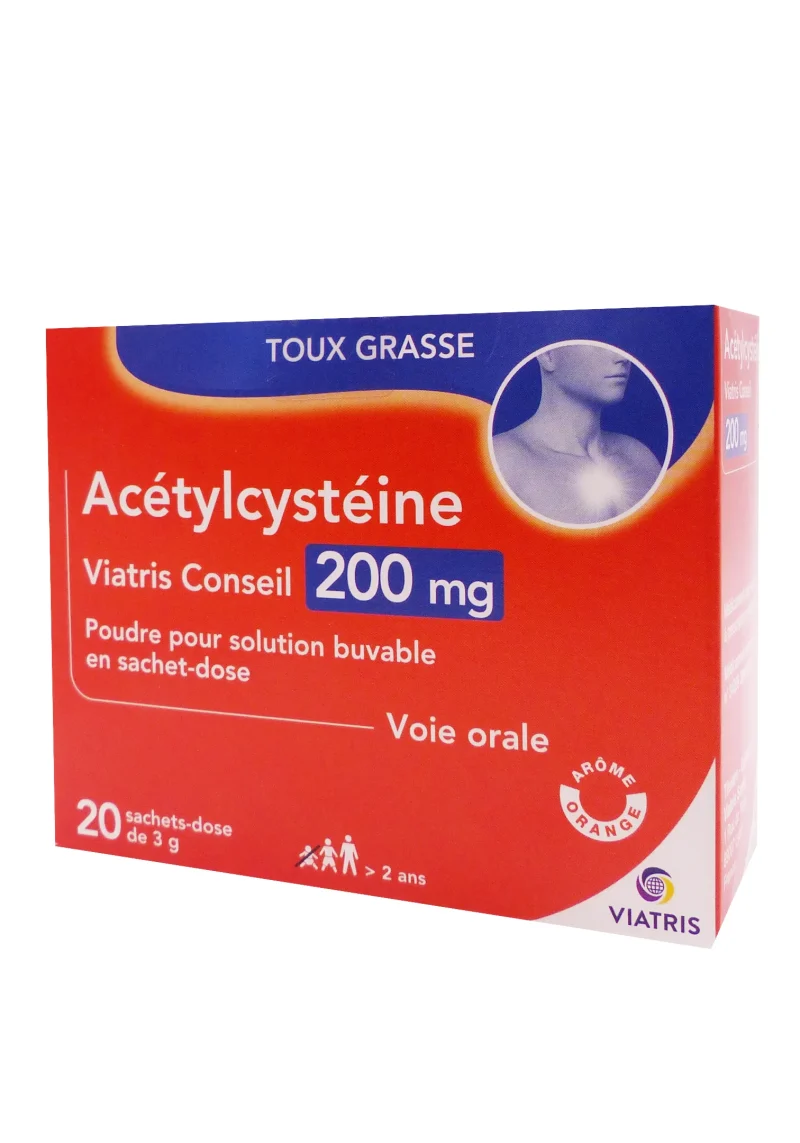 acetylcysteine 200mg 20 sachets dose