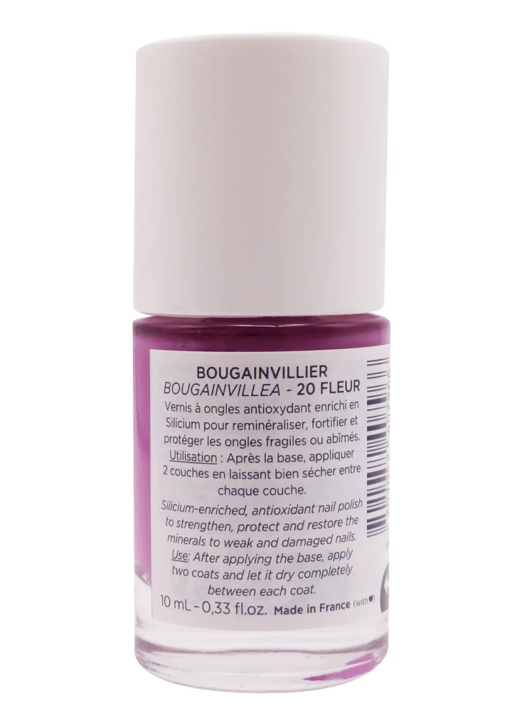 MEME VERNIS A ONGLES SILICIUM BOUGAINVILLIER 20 FLEUR 10ML 3 bougainvilier dos vernis meme