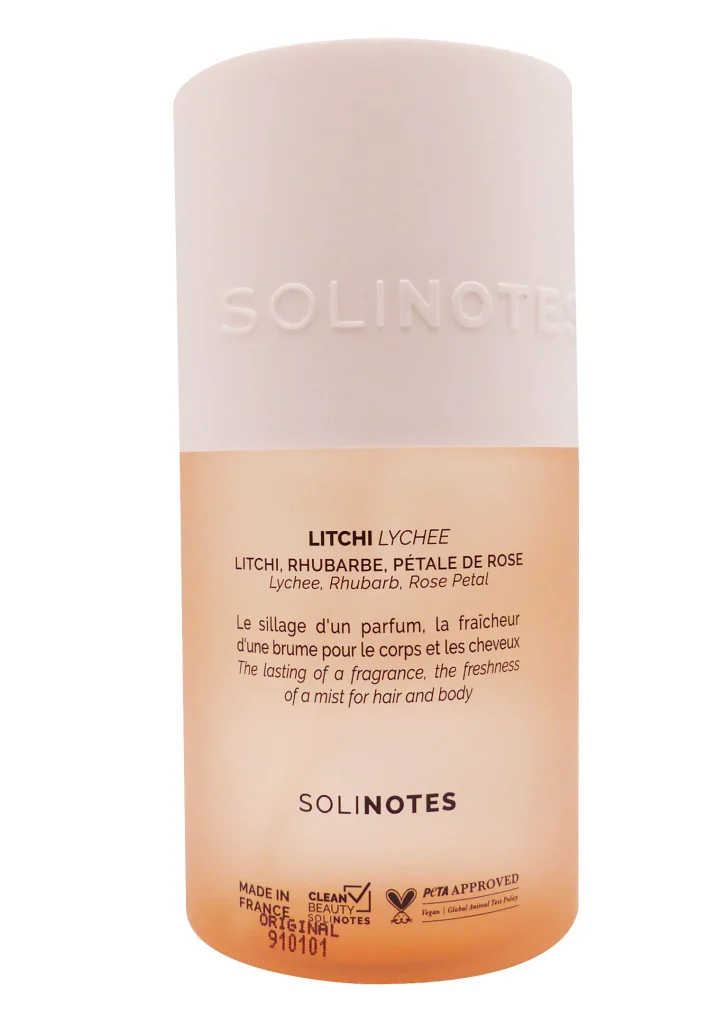SOLINOTES LITCHI BRUME PARFUMEE 180ML 3 dos brume litchi solinotes