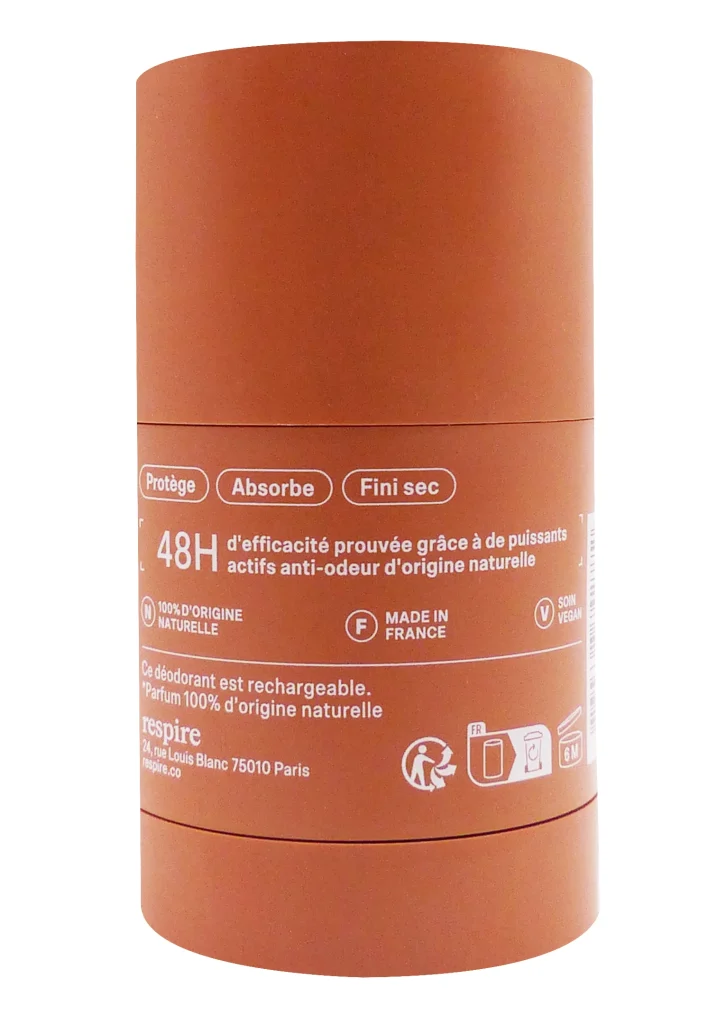 RESPIRE DEODORANT STICK VANILLE TONKA 50G 3 dos deodorant vanille tonka