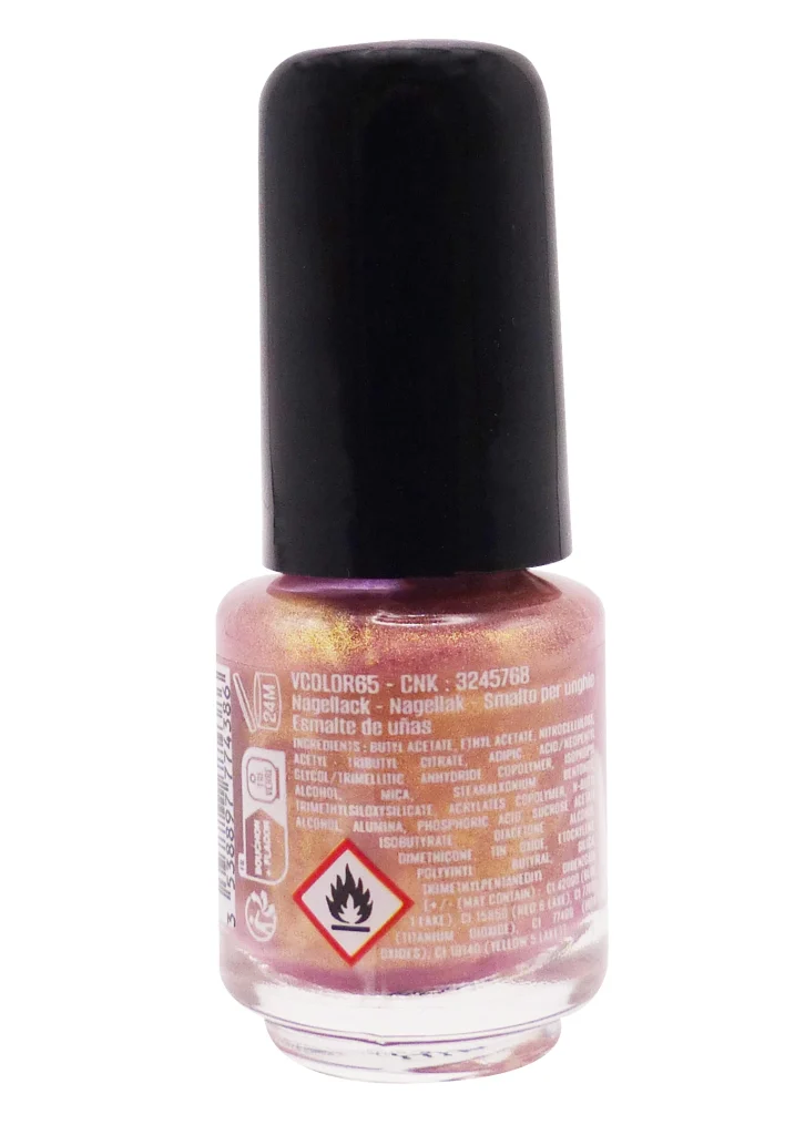 VITRY VERNIS A ONGLES MINI N°65 MORDORE 4ML 3 dos mordore