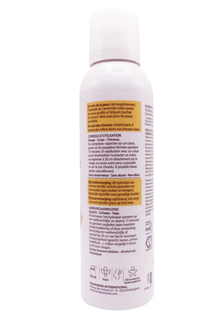PRANAROM HYDROLAT CAMOMOMILLE NOBLE 150ML 3 dos spray 1