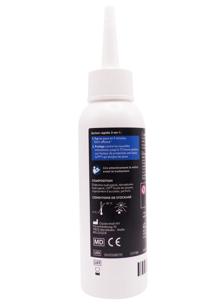 APAISYL ANTI-POUX XPERT PLUS 2-EN-1 100ML 3 dos tube anti poux