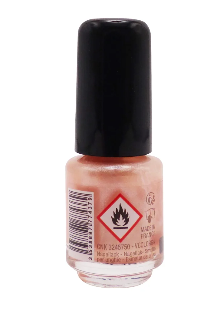 VITRY VERNIS A ONGLES MINI N°64 BALLERINE 4ML 3 dos vernis ballerine