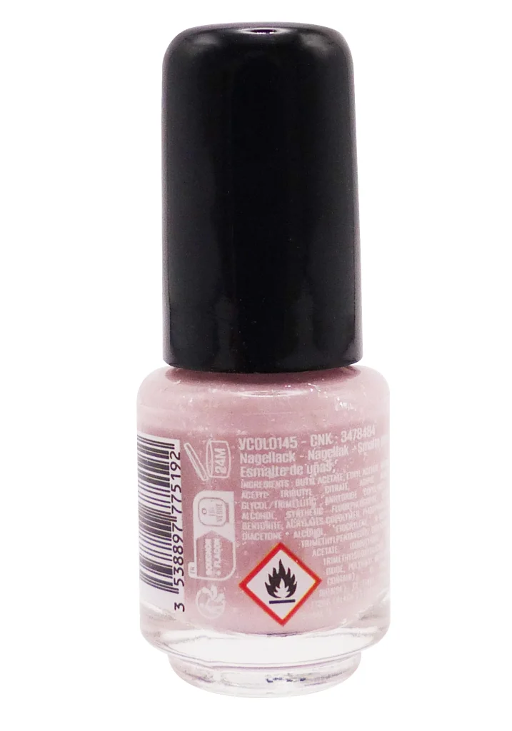 VITRY VERNIS A ONGLES MINI N°145 DENTELLE 4ML 3 dos vernis rose 1