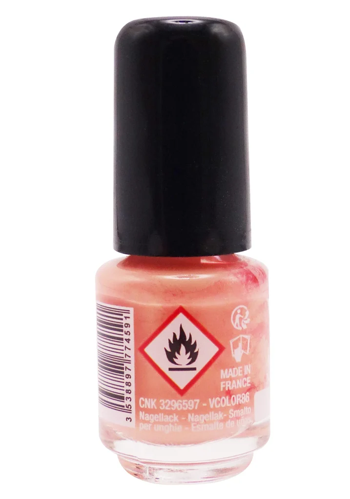 VITRY VERNIS A ONGLES MINI N°86 GOYAVE 4ML 3 dos vernis rose 3
