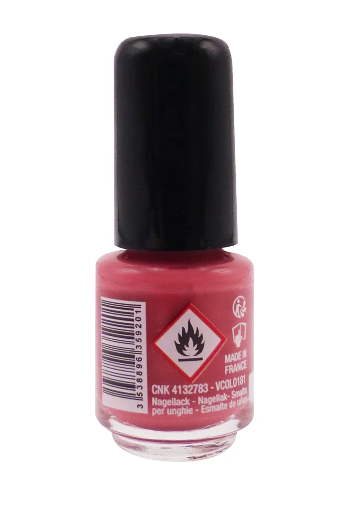 VITRY VERNIS A ONGLES MINI N°181 PALMA 4ML 3 dos vernis rose