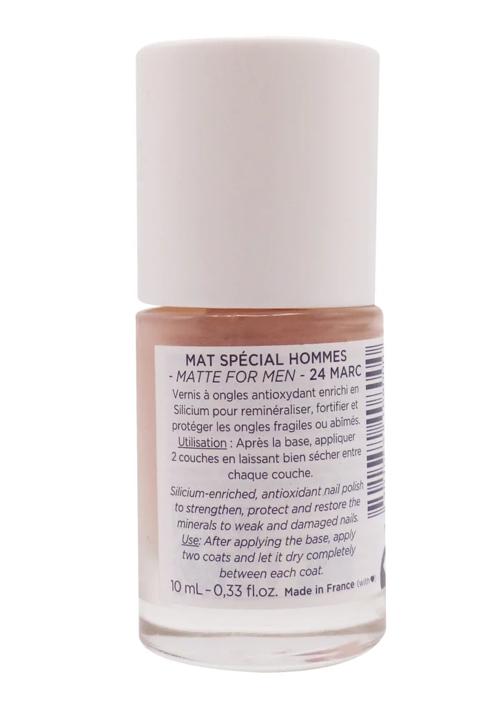 MEME VERNIS A ONGLES SILICIUM MAT INVISIBLE 24 MARC 10ML 3 mat special homme dos vernis meme