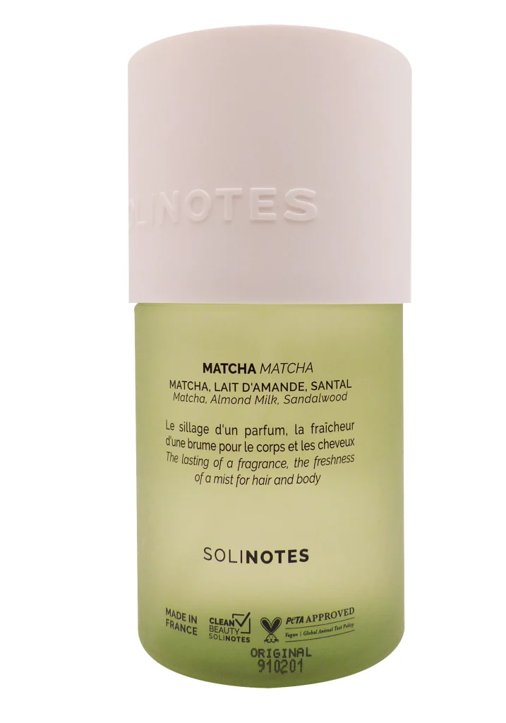 SOLINOTES MATCHA BRUME PARFUMEE 180ML 3 matcha brume dos solinotes