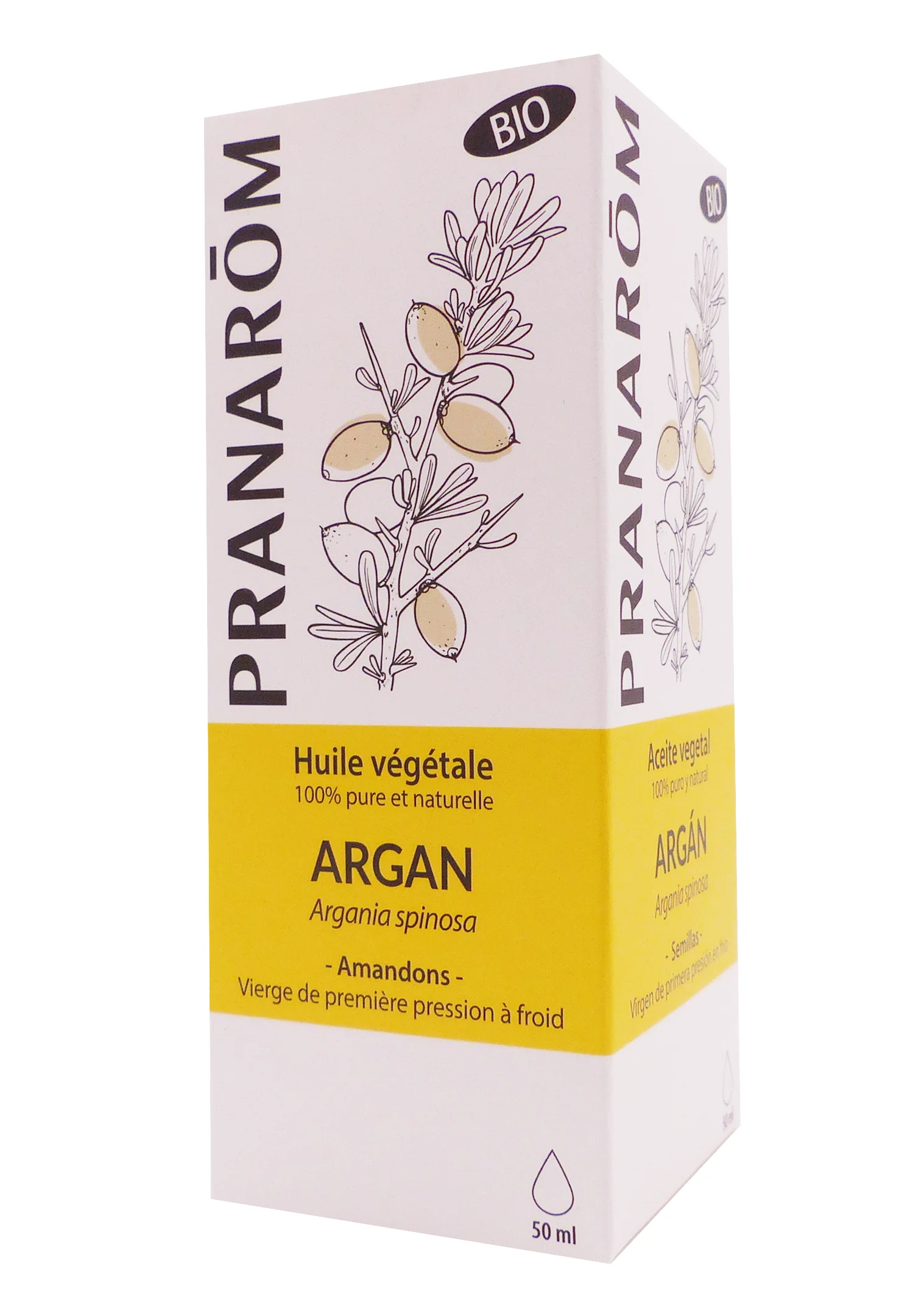 PHARMASCIENCE HUILE VEGETALE ARGAN BIO 50ML 1 pranarom argan huile vegetale
