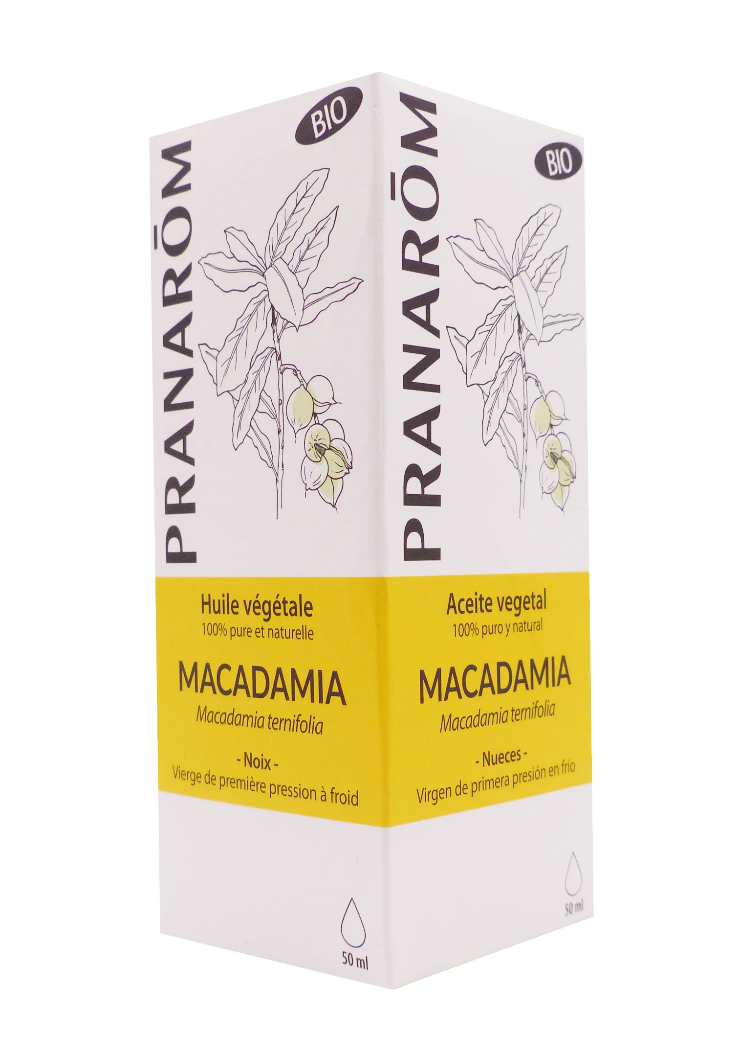 PRANAROM HUILE VEGETALE BIO MACADAMIA 50ML 1 pranarom huile vegetale macadamia