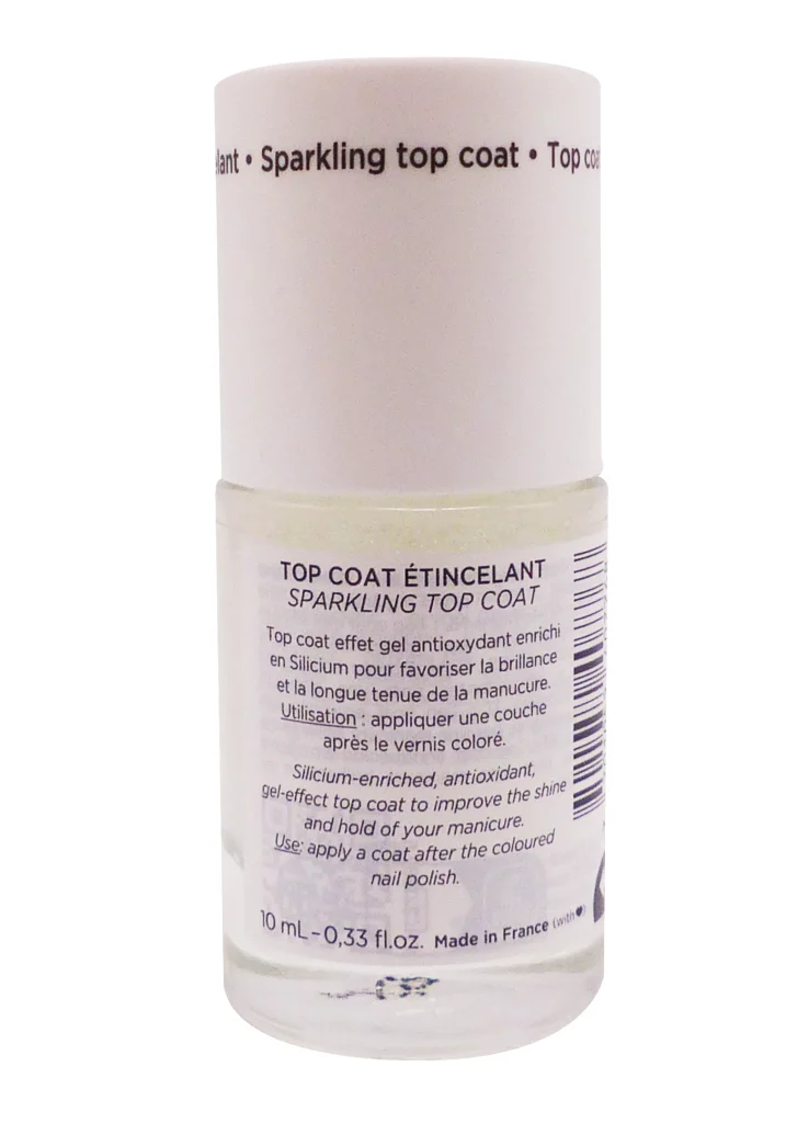 MEME VERNIS A ONGLES SILICIUM ETINCELANT 10ML 3 top coat etincelant meme dos