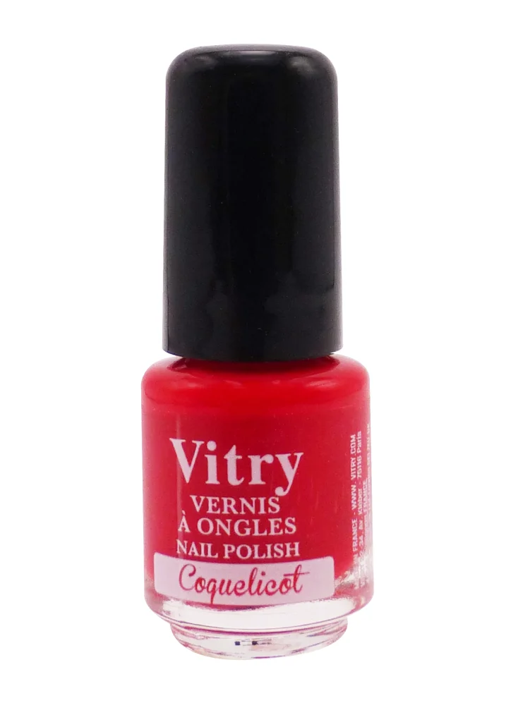 VITRY VERNIS A ONGLES MINI N°132 COQUELICOT 4ML 2 vitry coquelicot