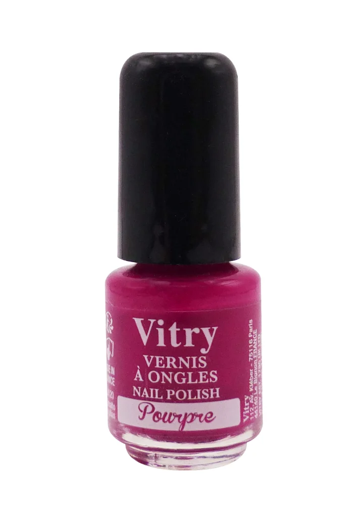 VITRY VERNIS A ONGLE MINI N°120 POURPRE 4ML 2 vitry pourpre