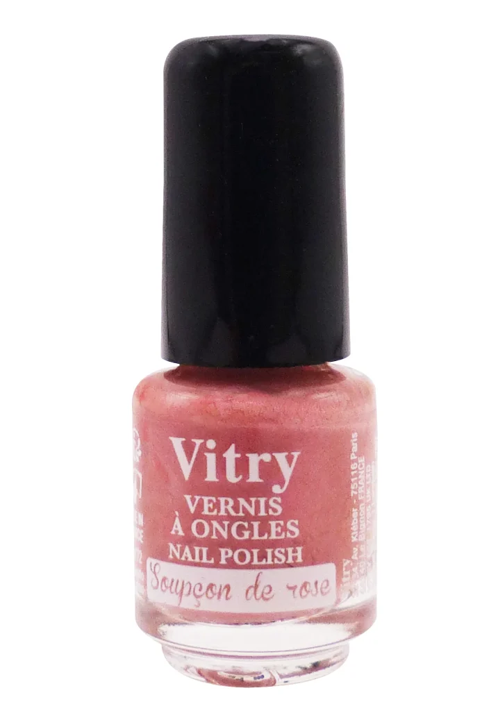 VITRY VERNIS A ONGLES MINI N°172 SOUPCON DE ROSE 4ML 2 vitry soupcon de rose