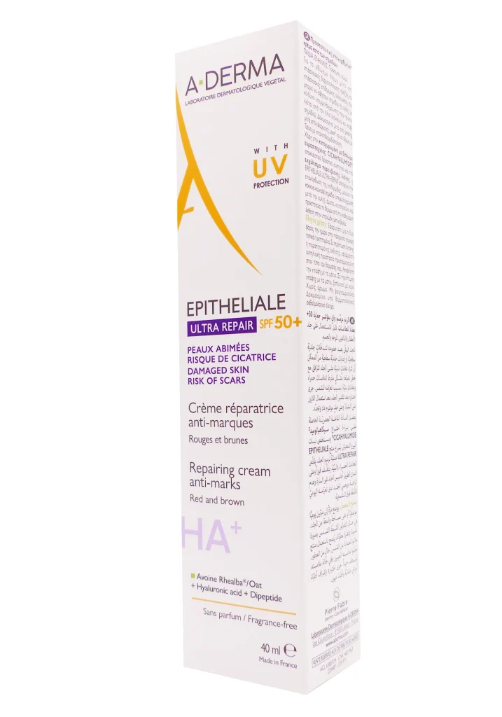 A-DERMA EPITHELIALE AH+ CREME SPF50+, 40 ML 2 a derma epitheliale ultra repair spf 50 40 ml