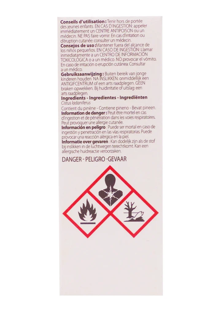 PRANAROM HUILE ESSENTIELLE CISTE LADNIFERE 10ML 4 dos huile essentielle 2