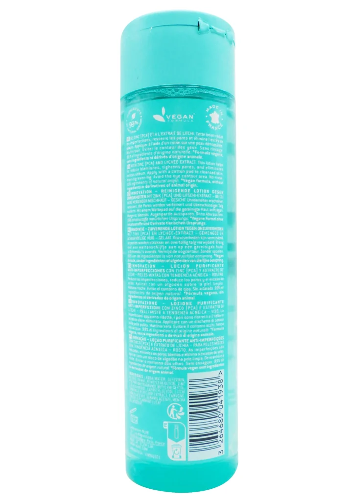 NUXE ZINC POWER LOTION PURIFIANTE ANTI-BOUTONS 200ML 3 dos lotion nuxe