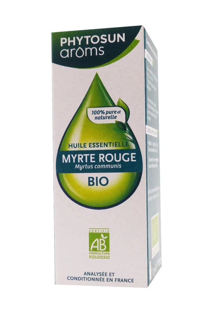 PHYTOSUN HUILE ESSENTIELLE MYRTE ROUGE BIO 10 ML 2 myrte rouge huile essentielle bio