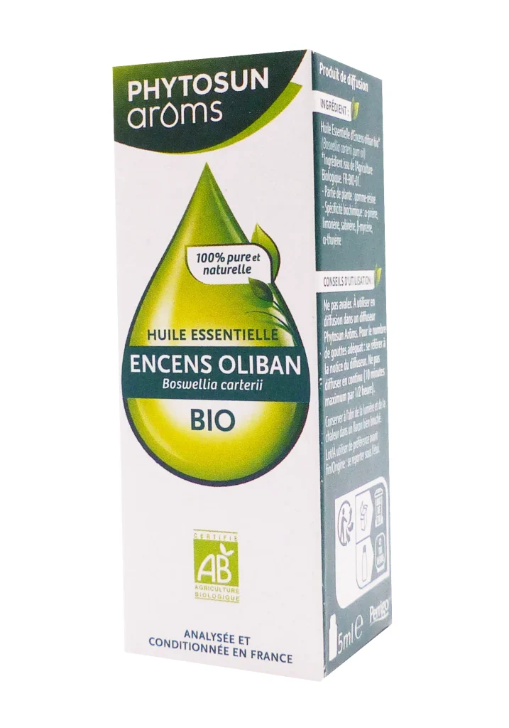 PHYTOSUN HUILE ESSENTILLE ENCENS OLIBAN BIO 5ML 2 phytosun aroms encens oliban bio