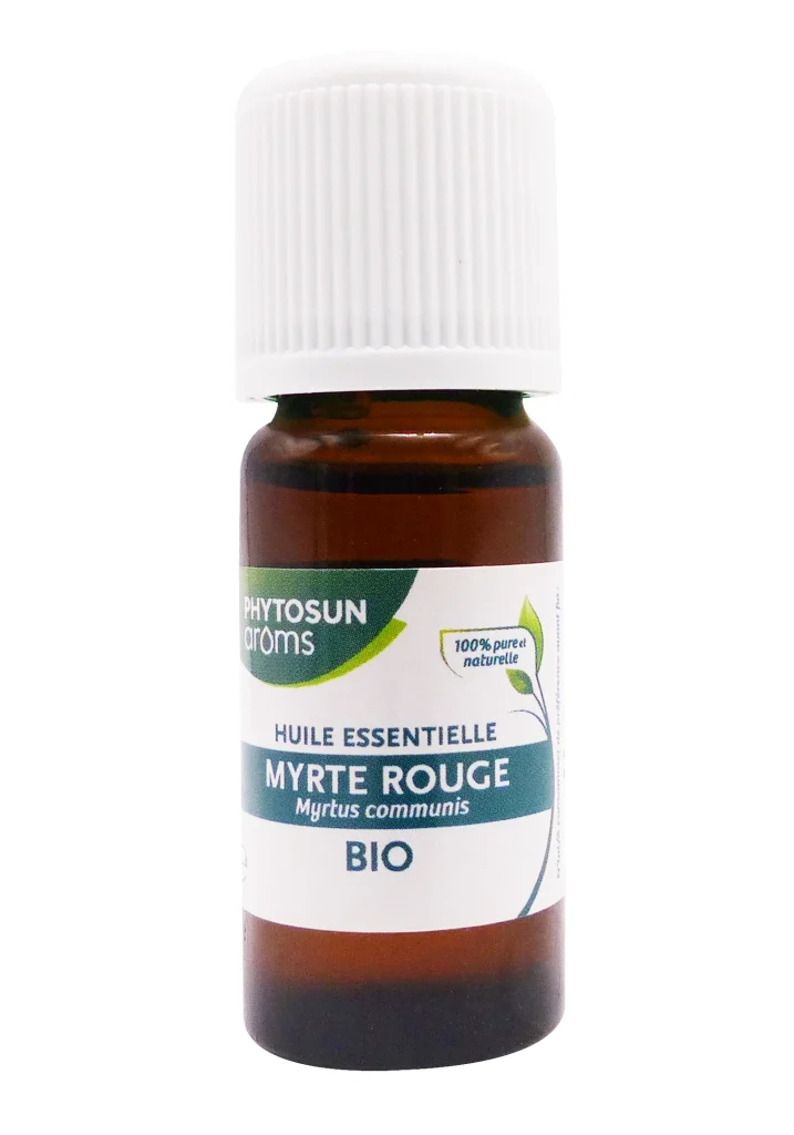 PHYTOSUN HUILE ESSENTIELLE MYRTE ROUGE BIO 10 ML 3 phytosun aroms huile essentiel myrte rouge flacon