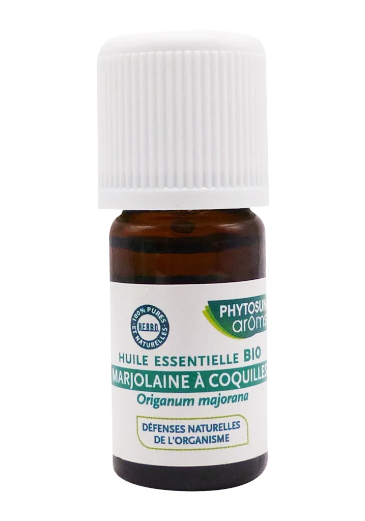 PHYTOSUN HUILE ESSENTIELLE MARJOLAINE A COQUILLES BIO 5ML 3 phytosun aroms marjolaine a coquille flaconpsd