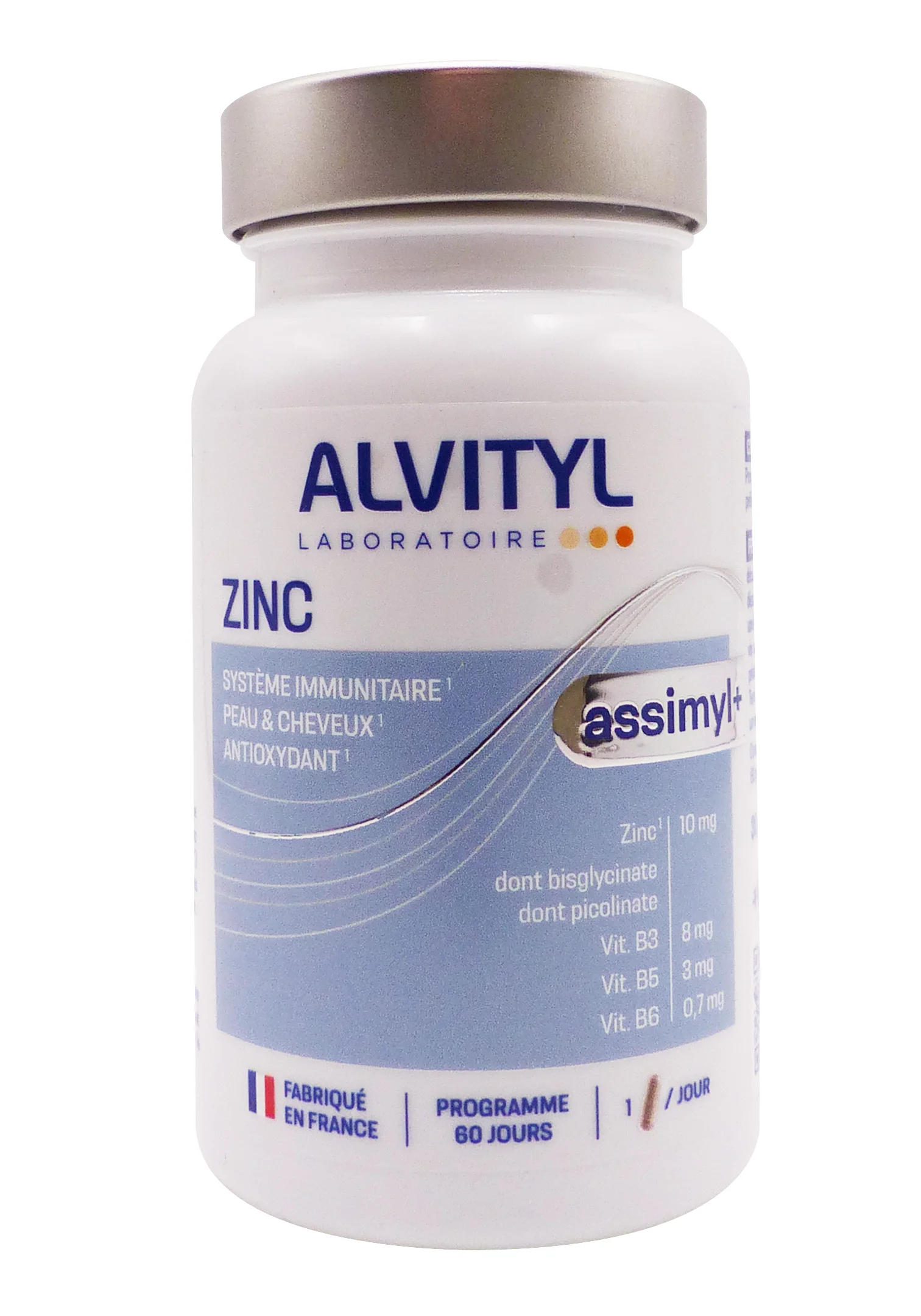 ALVITYL ASSIMYL + ZINC 60 GELULES 1 alvityl zinc 60 gélules
