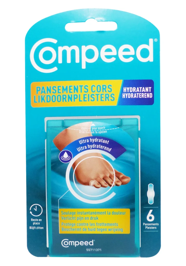 COMPEED 6 PANSEMENTS CORS HYDRATANT 2 compeed orteils