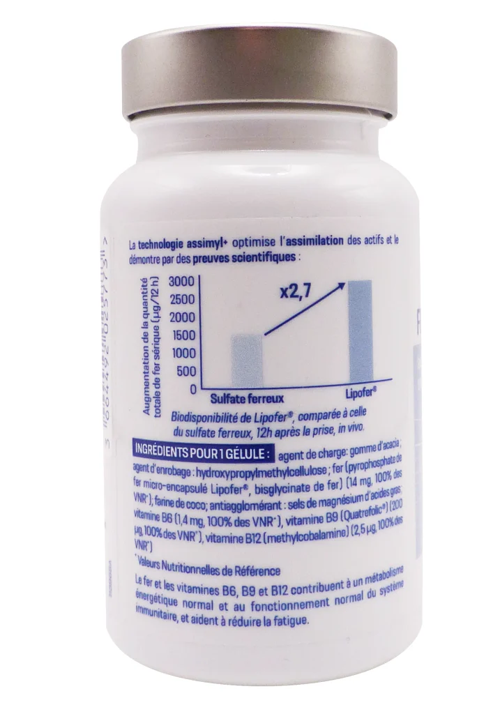 ALVITYL ASSIMYL FER 60 GELULES 3 dos alvitil produit