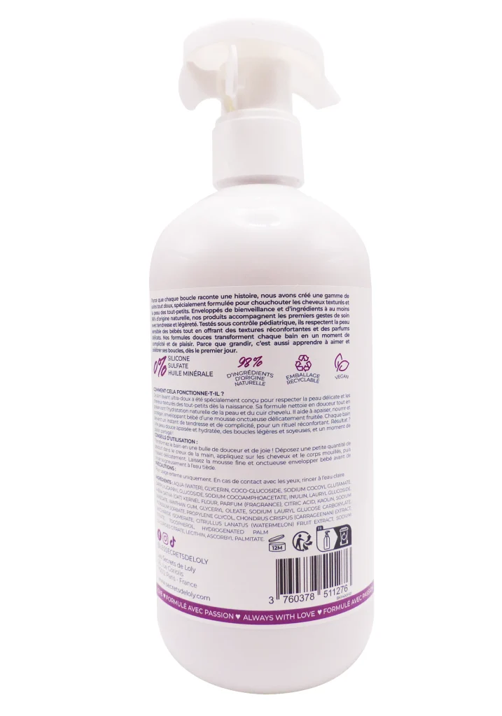 LES SECRETS DE LOLY BUBBLE KISS 400 ML 3 dos buble kiss