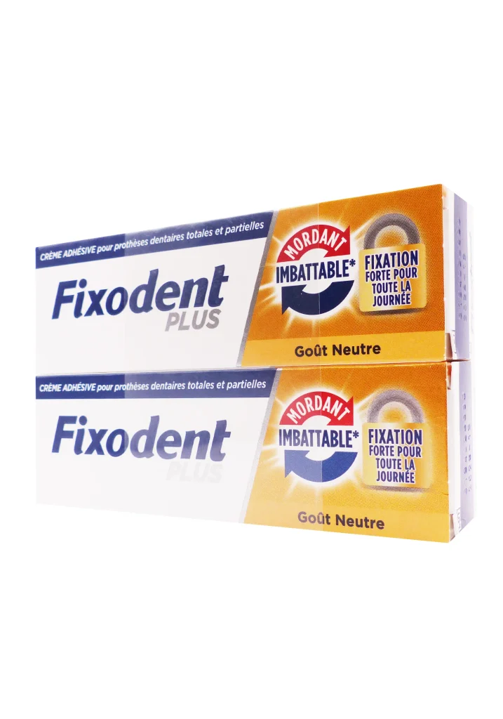 FIXODENT PLUS GOUT NEUTRE LOT DE 2X35G 2 fixodent lot de 2 gout neutre