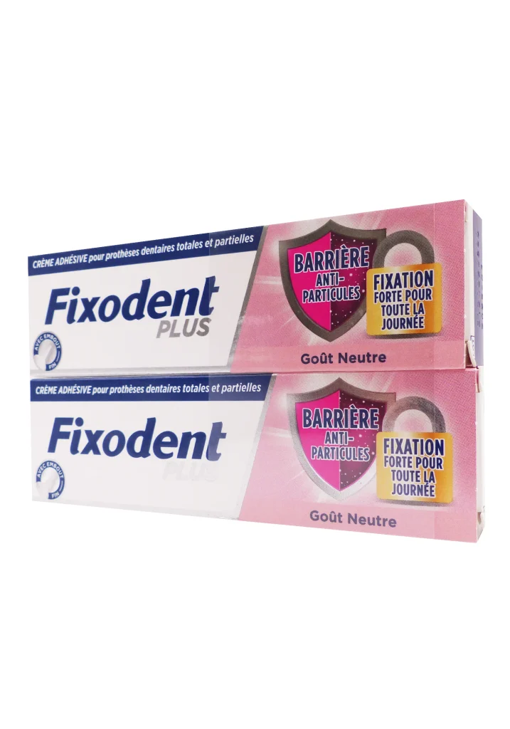 FIXODENT PLUS GOÛT NEUTRE LOT 2X35G 2 fixodent plus duo