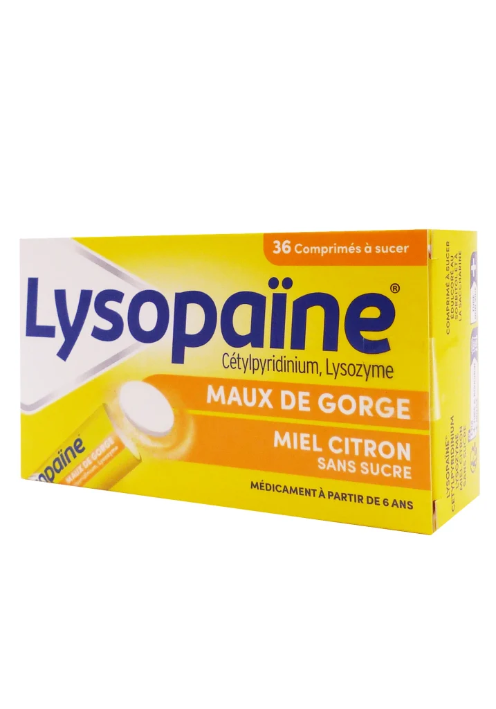 LYSOPAINE MIEL CITRON SANS SUCRE 36 COMPRIMES 2 lysopaine miel citron