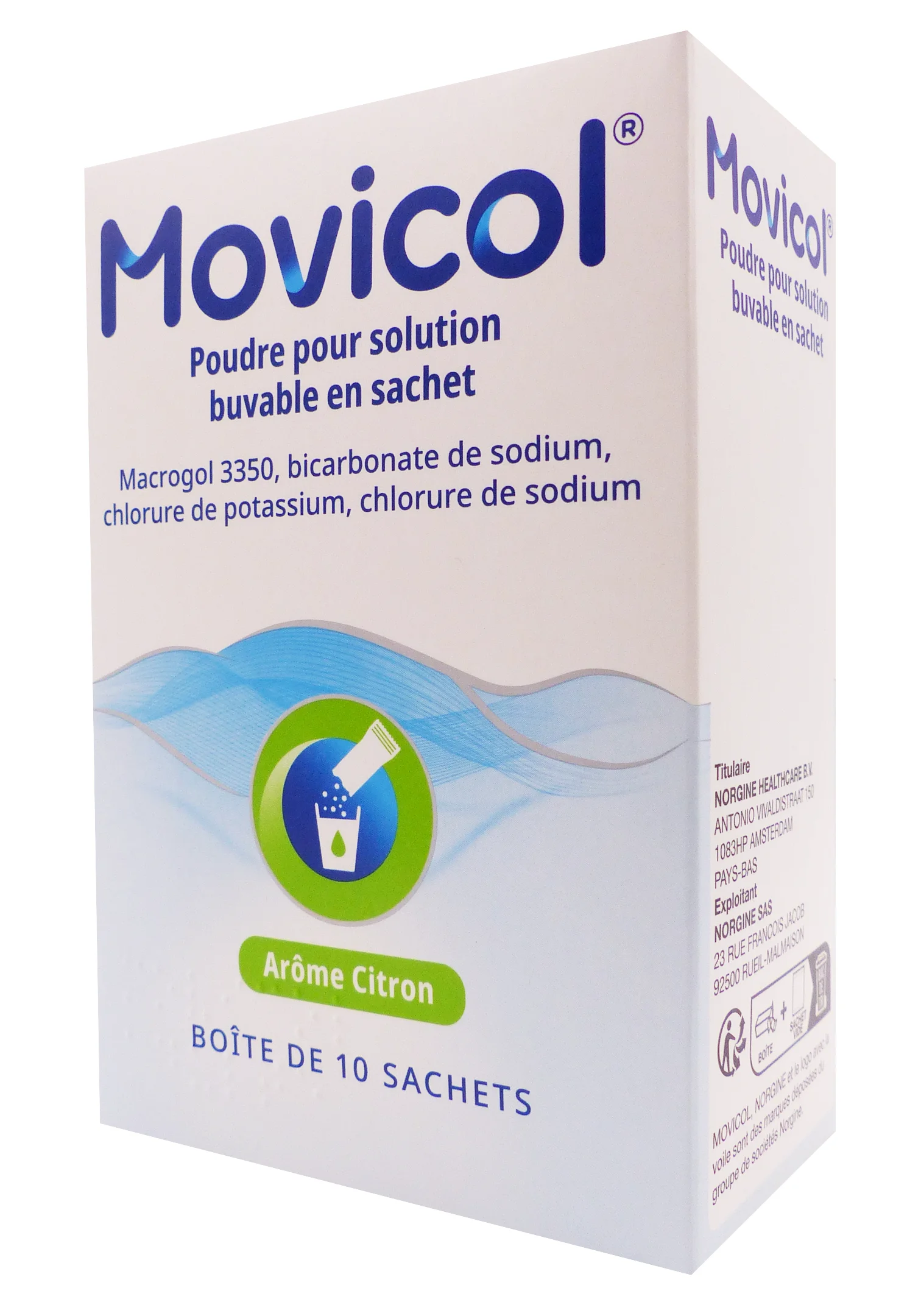 MOVICOL POUDRE POUR SOLUTION BUVABLE 10 SACHETS 1 movicol 10 sachets citron