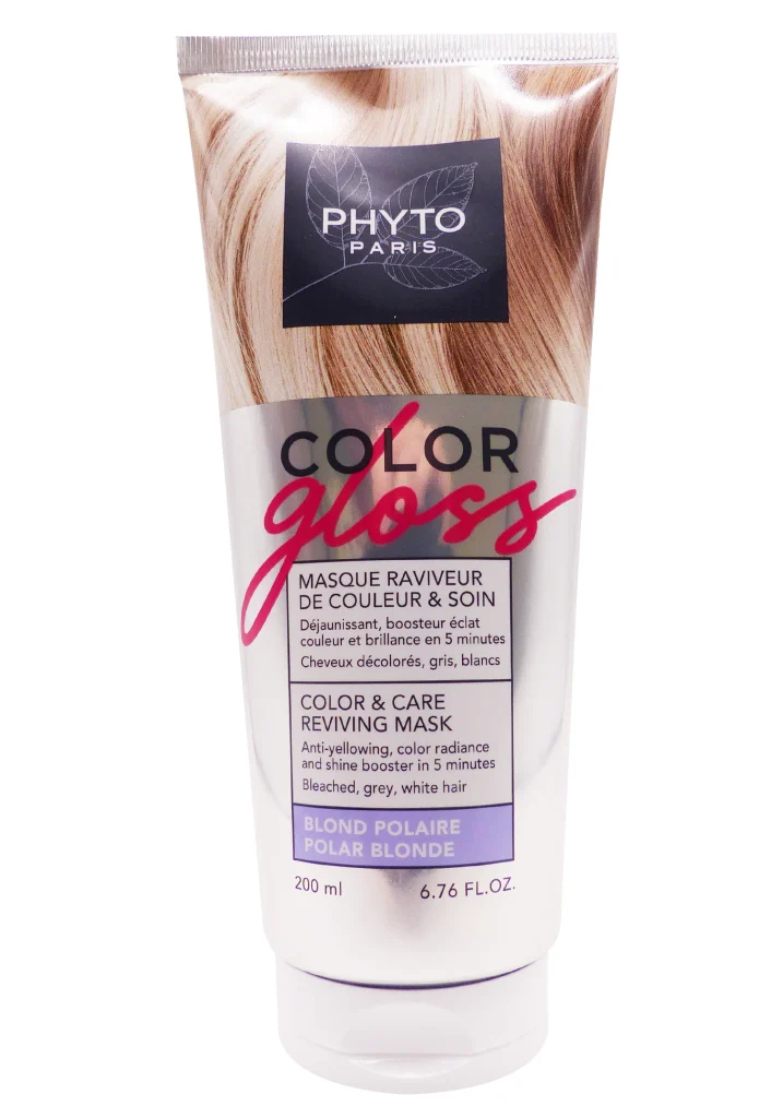 PHYTO MASQUE COLOR GLOSS SOIN BLOND POLAIRE 200ML 2 phyto color gloss masque blond polaire