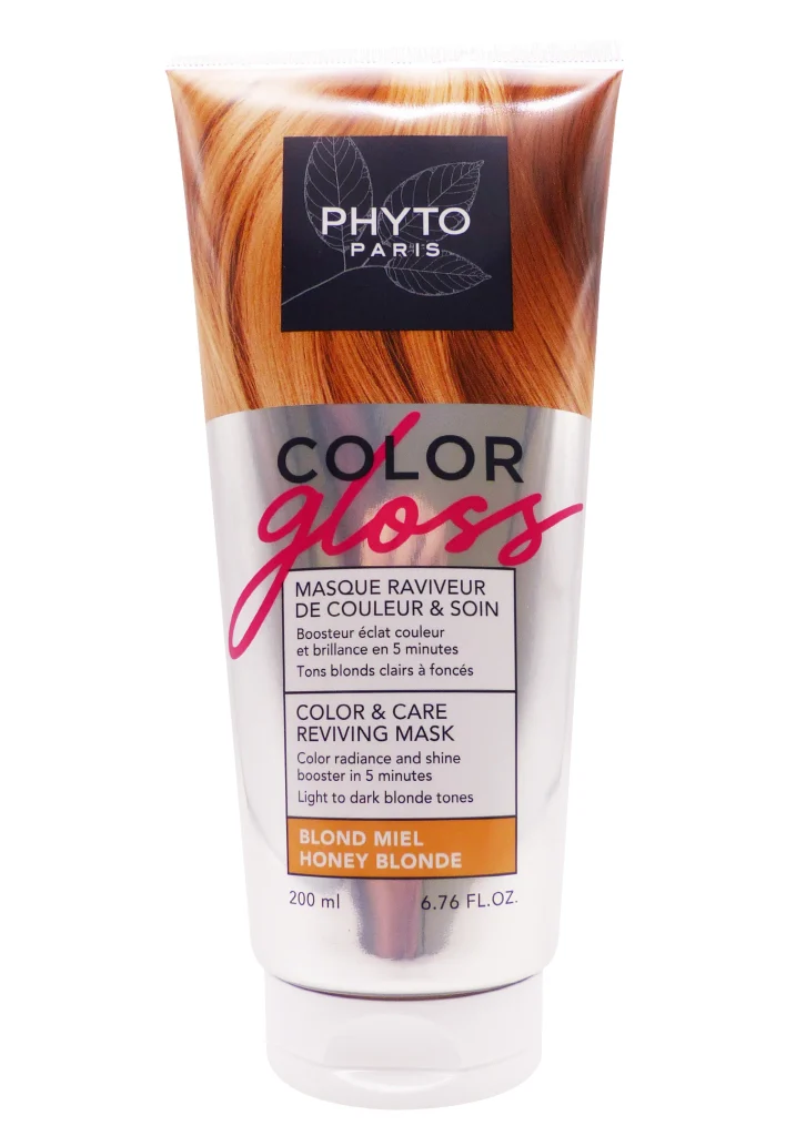 PHYTO MASQUE RAVIVEUR DE COULEUR & SOIN BLOND MIEL 200ML 2 phyto paris color gloss masque blond miel