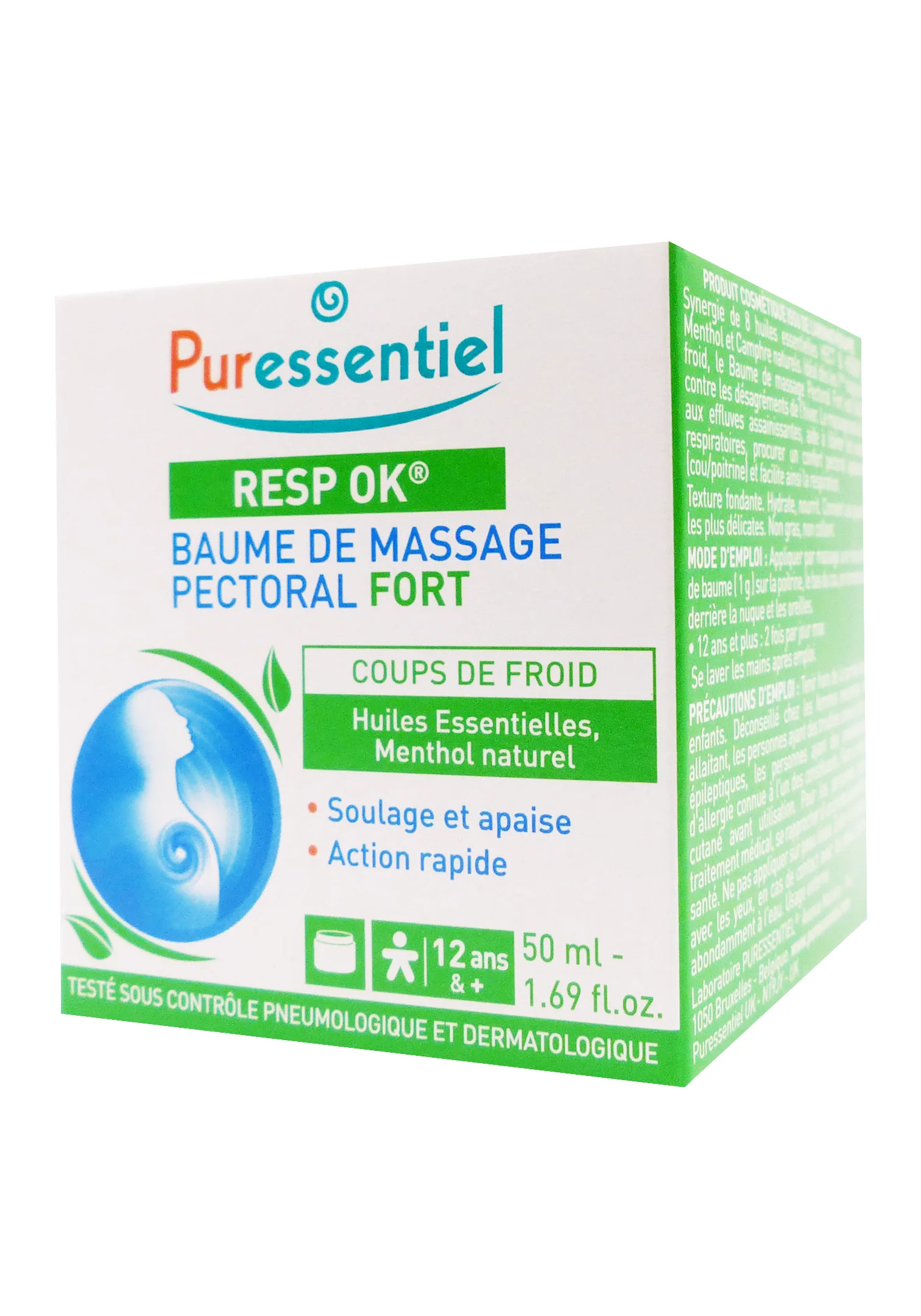 PURESSENTIEL BAUME PECTORAL FORT RESP OK 50ML 1 puressentiel baume de massage pectoral fort