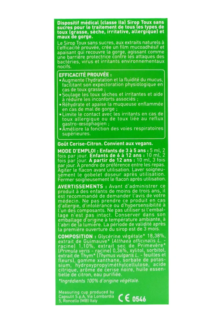 PURESSENTIEL SIROP TOUX SANS SUCRES 100ML 3 puressentiel dos