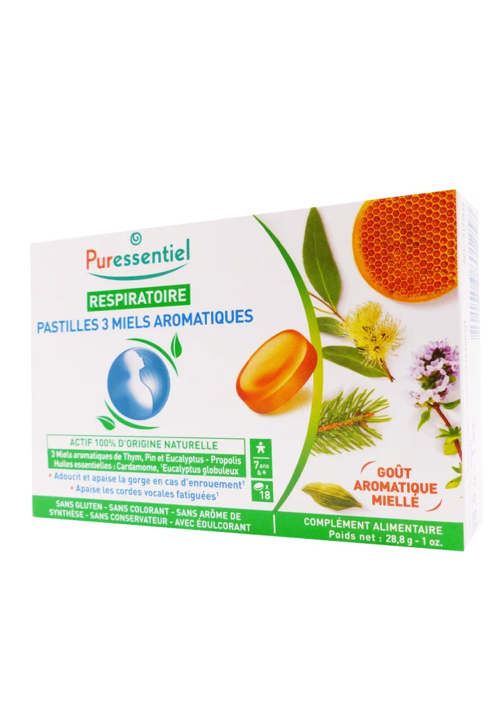 PURESSENTIEL 18 PASTILLES 3 MIELS 2 puressentiel pastilles miel