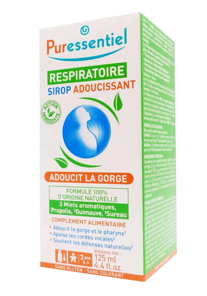 PURESSENTIEL SIROP ADOUCISSANT 3 MIELS 125ML 2 puressentiel respiratoire sirop adoucissant 125 ml