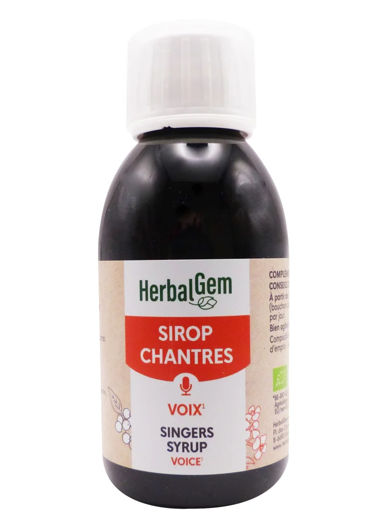 HERBALGEM SIROP CHANTRES VOIX 150ML 3 sirop chantres flacon