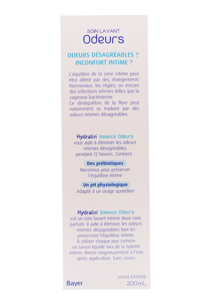 HYDRALIN BALANCE SOIN LAVANT ODEURS 200ML 5 soin lavant odeurs 200 ml