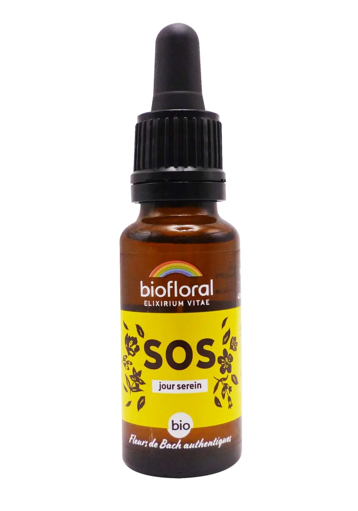 BIOFLORAL SOS SECOURS BIO 20ML GOUTTES 4 sos jour serein biofloral