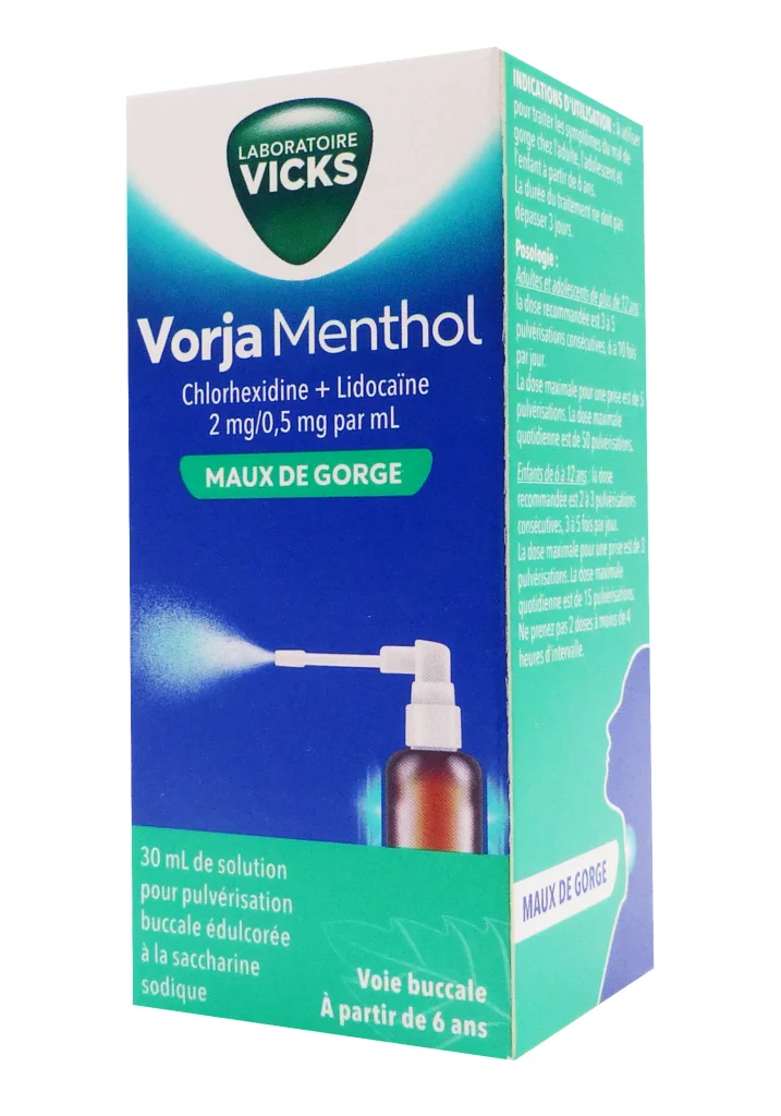 VORJA MENTHOL 2/0,5MG/ML SPRAY 30ML 2 vicks vorja mentholspray