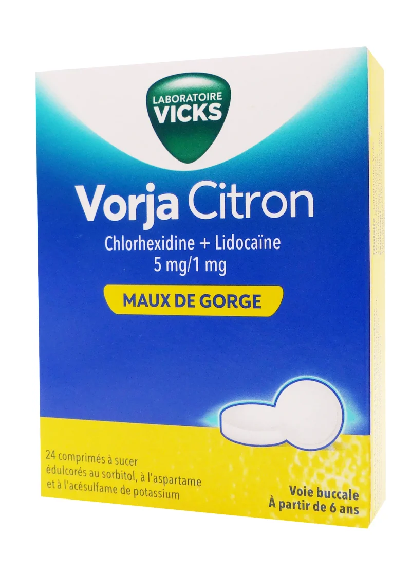 vorja citron maux de gorge