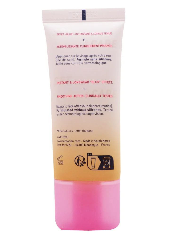 ERBORIAN SET AND CARE PRIMER BASE DE TEINT LISSANTE 30ML 4 action lissante erborian
