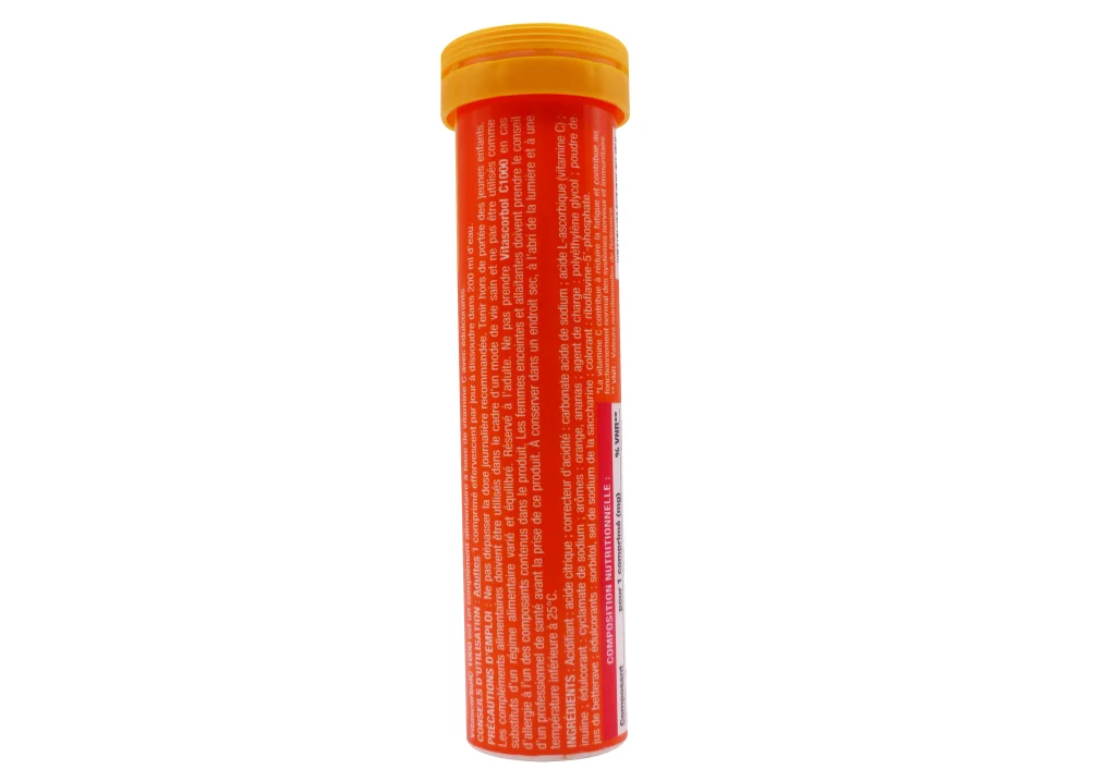 VITASCORBOL C1000 EFFERVESCENT ORANGE/ANANAS 15 COMPRIMES SANS SUCRES 3 c1000