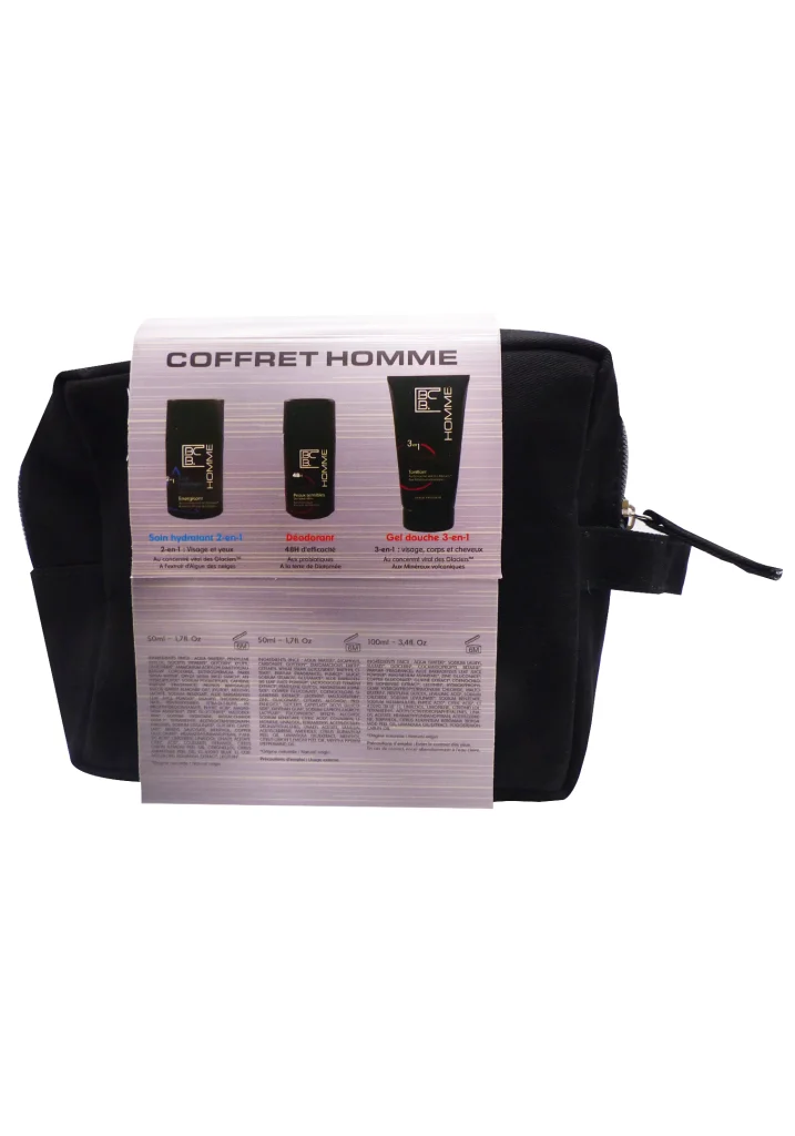 BCB HOMME COFFRET TROUSSE LE TRIO INDISPENSABLE 3 coffret homme dos