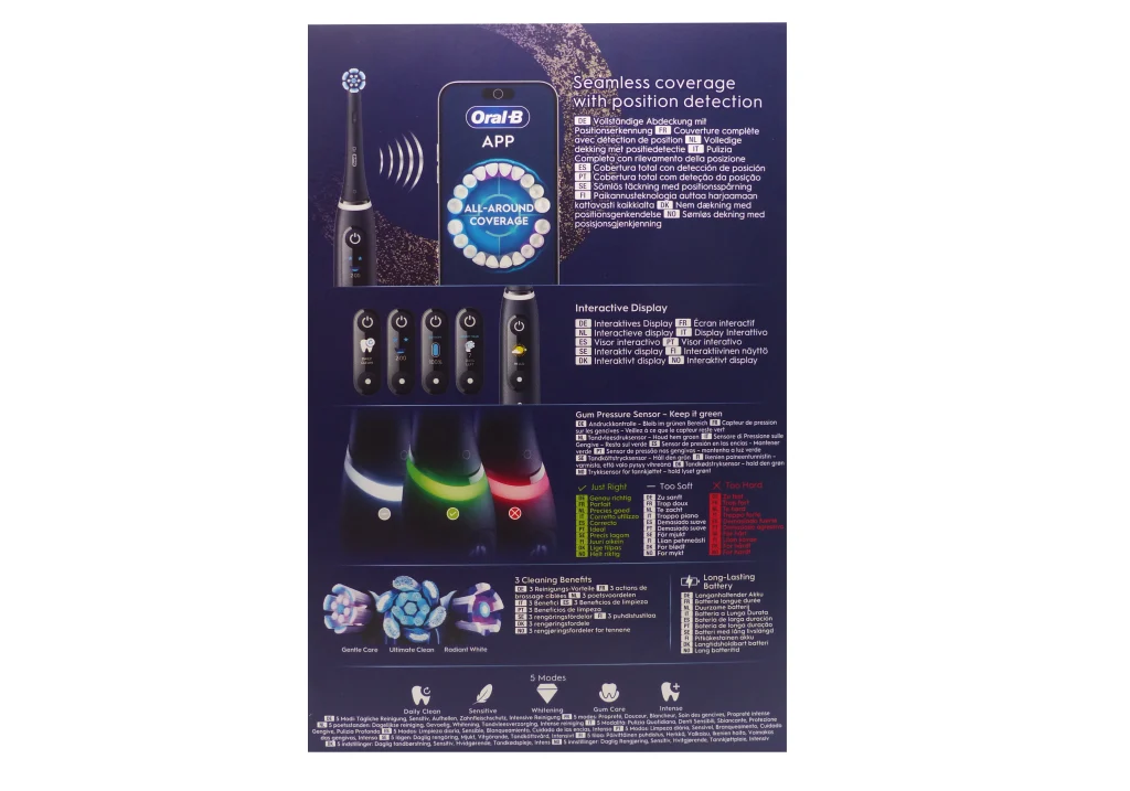 ORAL B BROSSE A DENTS CONNECTEE IO6 NOIRE 3 dos brosse a dent